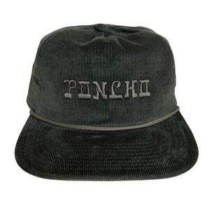 Poncho Outdoors Mens Corduroy Rope Hat Olive Green Adjustable Fishing Cap Cotton